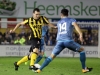 Roderick Gielesen in actie tegen Joey Pelupessy tijdens RBB Heracles Foto Hans Heemskerk